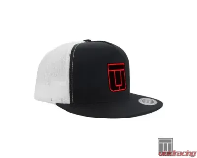 Tatum UTV White | Black TU Hat Flat Bill Red - T-110-R