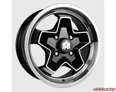 Klassik Rader 944 Wheel 17x7 4x130 40mm Gloss Black Machined Face & Lip - CC17703140BK