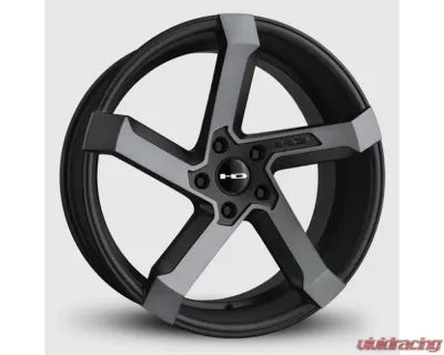 HD Kink Wheel 20x8.5 5x114.3 35mm Satin Gunmetal Machined Grey Clear - KN20856535GM-GC