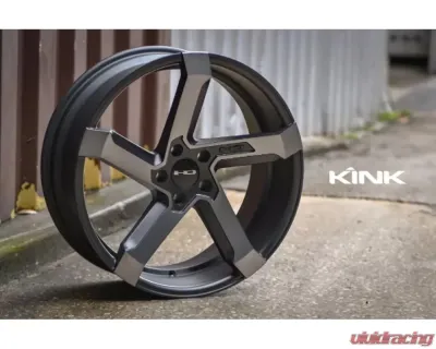 HD Kink Wheel 20x8.5 5x114.3 35mm Satin Gunmetal Machined Grey Clear - KN20856535GM-GC