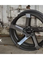 HD Kink Wheel 20x8.5 5x114.3 35mm Satin Gunmetal Machined Grey Clear                                     - KN20856535GM-GC - Image 5