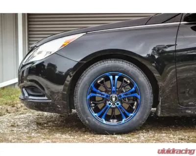 HD Spinout Wheel 18x7.5 5x110|5x114.3 45mm Gloss Black Machined Face w/ Blue - SO18753945BK-BL