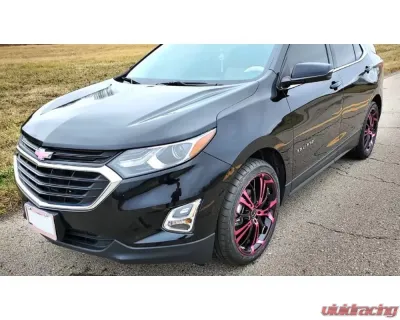 HD Spinout Wheel 18x7.5 5x110|5x114.3 45mm Gloss Black Machined Face w/ Pink - SO18753945BK-P