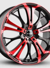 HD Spinout Wheel 18x7.5 5x110|5x114.3 45mm Gloss Black Machined Face w/ Red                                     - SO18753945BK-R - Image 12