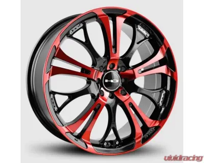 HD Spinout Wheel 18x7.5 5x110|5x114.3 45mm Gloss Black Machined Face w/ Red - SO18753945BK-R