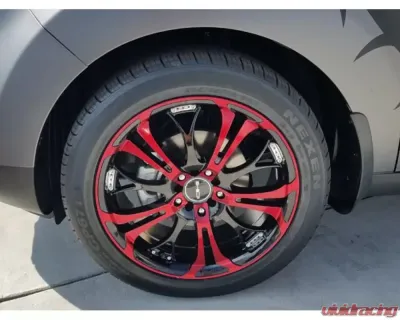 HD Spinout Wheel 18x7.5 5x110|5x114.3 45mm Gloss Black Machined Face w/ Red - SO18753945BK-R