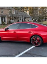 HD Spinout Wheel 18x7.5 5x110|5x114.3 45mm Gloss Black Machined Face w/ Red                                     - SO18753945BK-R - Image 6