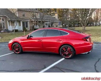 HD Spinout Wheel 18x7.5 5x110|5x114.3 45mm Gloss Black Machined Face w/ Red - SO18753945BK-R