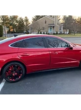 HD Spinout Wheel 18x7.5 5x110|5x114.3 45mm Gloss Black Machined Face w/ Red                                     - SO18753945BK-R - Image 7