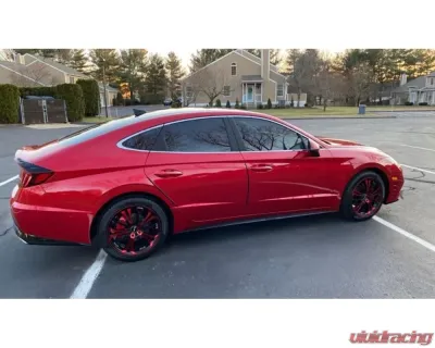 HD Spinout Wheel 18x7.5 5x110|5x114.3 45mm Gloss Black Machined Face w/ Red - SO18753945BK-R