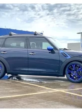 HD Spinout Wheel 22x8.5 5x114.3|5x127 35mm Gloss Black Machined Face w/ Blue                                     - SO22855435BK-BL - Image 5