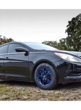 HD Spinout Wheel 22x8.5 5x114.3|5x127 35mm Gloss Black Machined Face w/ Blue                                     - SO22855435BK-BL - Image 6