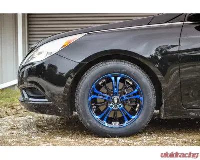 HD Spinout Wheel 22x8.5 5x114.3|5x127 35mm Gloss Black Machined Face w/ Blue - SO22855435BK-BL