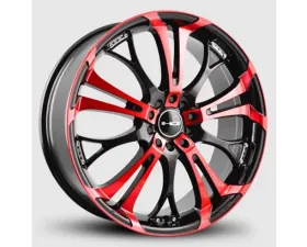 HD Spinout Wheel 22x8.5 5x114.3|5x127 35mm Gloss Black Machined Face w/ Red