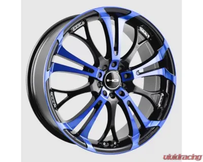 HD Spinout Wheel 22x8.5 5x114.3|5x120 42mm Gloss Black Machined Face w/ Blue - SO22856442BK-BL