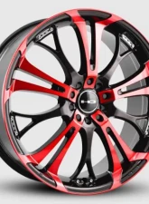 HD Spinout Wheel 22x8.5 5x114.3|5x120 42mm Gloss Black Machined Face w/ Red                                     - SO22856442BK-R - Image 12
