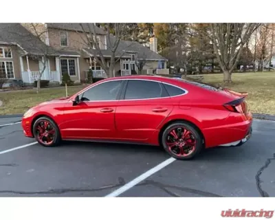 HD Spinout Wheel 22x8.5 5x114.3|5x120 42mm Gloss Black Machined Face w/ Red - SO22856442BK-R