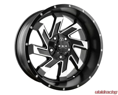 HD Off-Road SAW Wheel 20x10 5x127|5x139.7 -25mm Satin Black Machined Face - SA201056-25SBM