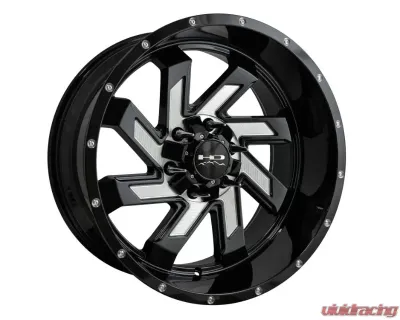 HD Off-Road SAW Wheel 20x10 6x135|6x139.7 -25mm Gloss Black Milled Face - SA201066-25MF