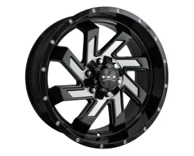 HD Off-Road SAW Wheel 20x9 6x135|6x139.7 0mm Gloss Black Milled Face