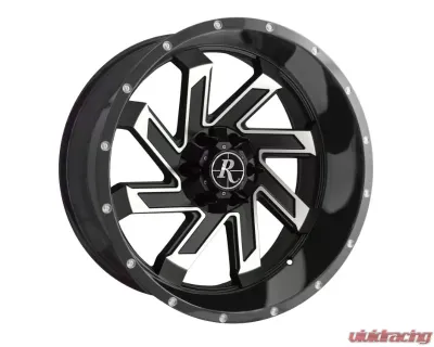 HD Off-Road SAW Wheel 22x10 6x135|6x139.7 -10mm Gloss Black Milled Face - SA221066-10SBM