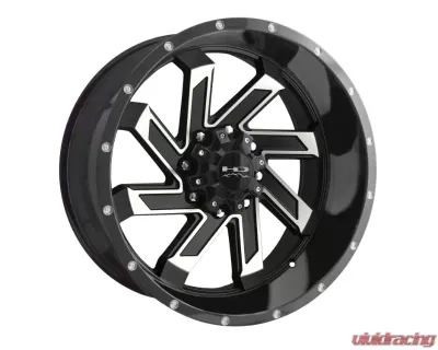 HD Off-Road SAW Wheel 22x10 8x180 -10mm Gloss Black Milled Face - SA221080-10SBM