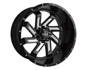 HD Off-Road SAW Wheel 22x12 6x135|6x139.7 -44mm Gloss Black Milled Face