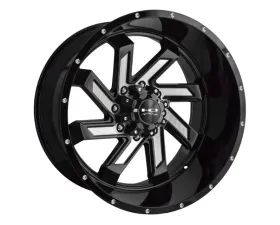 HD Off-Road SAW Wheel 22x12 8x170 -44mm Gloss Black Milled Face