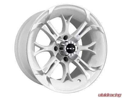 HD Golf Spinout Wheel 14x7 4x115 0mm Gloss White Machined Face - SO1470440WM