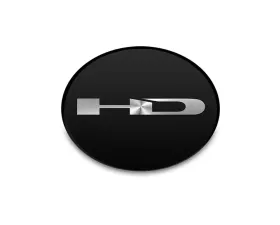 HD Golf Black Flat Profile Center Cap Logo (44.5mm)