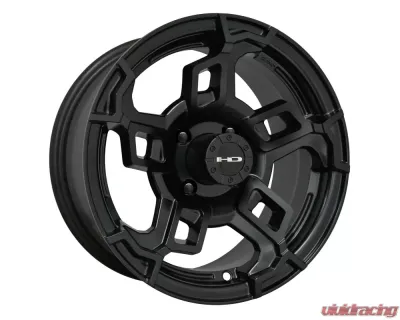 HD Golf Spinout Wheel 14x7 4x101.6 -14mm All Satin Black - SW147042-14ASB