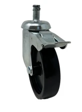 Zendex G567R Locking Industrial Swivel Caster w/ 4" OD x 1                                     - 567-8L - Image 2