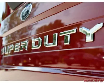 Putco Ford Lettering Cut Letters/Black Platinum Tailgate Emblems Ford F-150 2021 - 55559BPFD