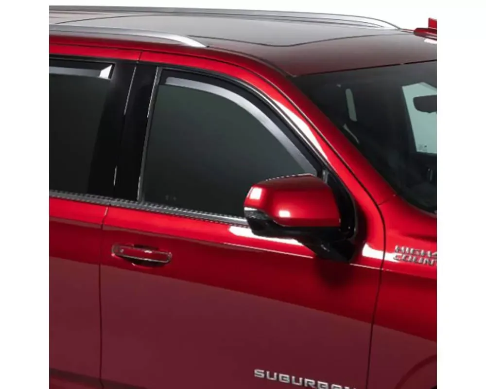 Putco Crew/Double Cab Element Matte Black Window Visors Set of 2 Front Only Chevy Silvero 1500 2019-2021 - 680244