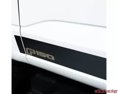 Putco Reg Cab 6.5ft Short Box Black Platinum Rocker Panels 4.25in Tall 10pcs Ford F-150 2021 - 9751469BP