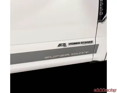 Putco Reg Cab 8ft Long Box Ford Licensed SS Rocker Panels 4.25in Tall 10pcs Ford F-150 2021 - 9751470FD