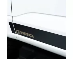 Putco Super 6.5ft Short Box Ford Licensed Blk Platinum Rocker Panels 4.25in 12pcs Ford F-150 2021