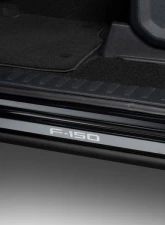 Putco F-150 Logo Black Door Sill Plates Kit Ford F-150 Regular | Super Cab 2015-2020                                     - 95145BPFD - Image 3