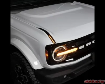 Putco Luminix DRL LED Light Hood Limb Riser Replacements Ford Bronco 2022-2024 - 50001