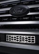 Putco Bumper Hex Shield Design Polished Stainless Steel Grille Inserts Ford Super Duty 2023-2025                                     - 82172 - Image 4