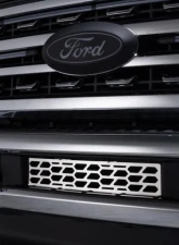 Putco Bumper Hex Shield Design Black Powdered Coated Grille Inserts Ford Super Duty 2023-2025                                     - 83172 - Image 3