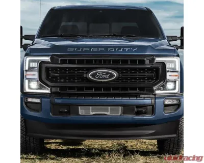 Putco Bumper Hex Shield Design Black Powdered Coated Grille Inserts Ford Super Duty 2023-2025 - 83172