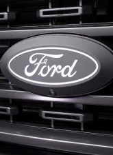 Putco Luminix White Oval LED Grille Emblem With Camera Cutout (No Spray Washer) Ford F-150 XLT | Lariat | King Ranch | Platinum 2024                                     - 92607 - Image 2