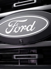 Putco Luminix White Oval LED Grille Emblem With Camera Cutout (No Spray Washer) Ford F-150 XLT | Lariat | King Ranch | Platinum 2024                                     - 92607 - Image 3