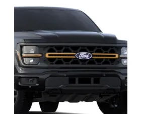 Putco Luminix White Oval LED Grille Emblem With Camera Cutout & Spray Washer Ford F-150 Tremor 2024