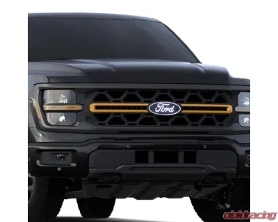 Putco Luminix White Oval LED Grille Emblem With Camera Cutout & Spray Washer Ford F-150 Tremor 2024 - 92609