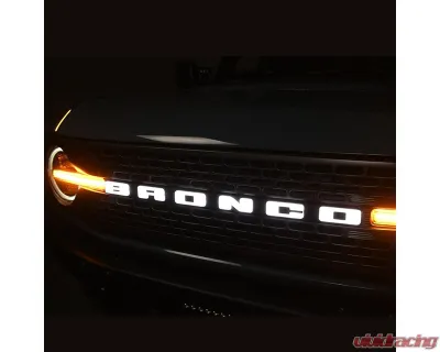 Putco Luminix LED Grill Emblem w/out Front Camera Ford Bronco 2021+ - 92851