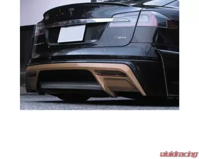 Kokoro Rear Bumper Spoiler Tesla Model S 2012-2023 - HUW-RB-FRP-MS