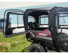 Open Trail UTV Cab Rear Roof | Back Panel with Rear Doors Honda SXS700M Pioneer 2014-2017