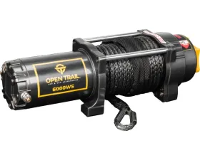 Open Trail 6000Lb Wide Winch Synthetic Rope